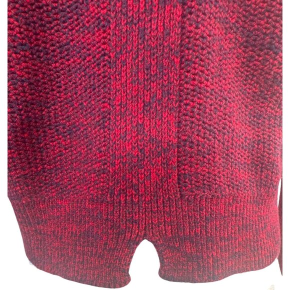 2/$30 Banana Republic Red & Black Small Knit Sweater Cotton/Nylon - Picture 10 of 13